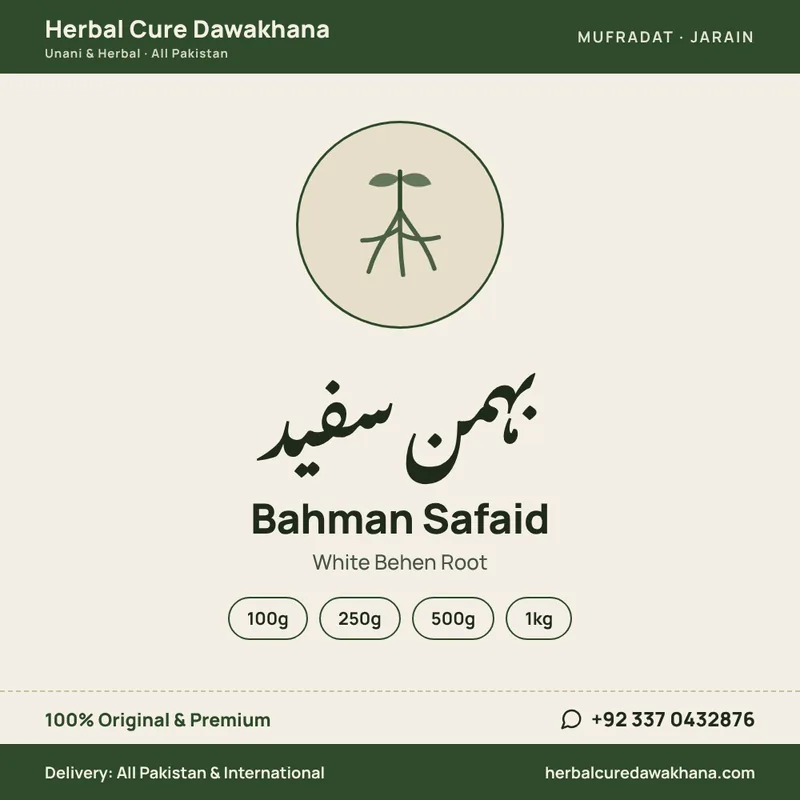 Bahman Safaid (White Behen Root)