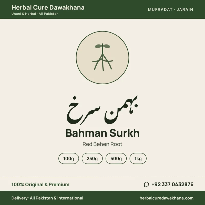 Bahman Surkh (Red Behen Root)