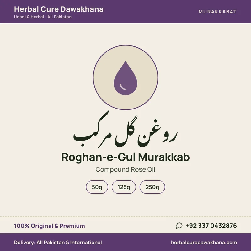 Roghan-e-Gul Murakkab (Compound Rose Oil)